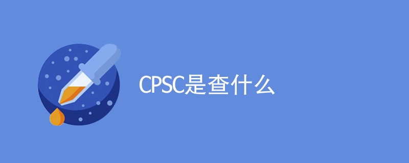 CPSC是查什么