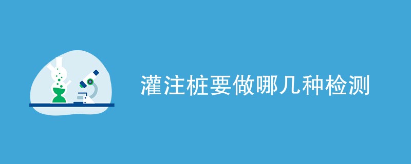 灌注桩要做哪几种检测（项目内容介绍）