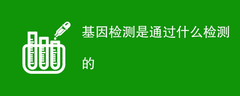 基因检测是通过什么检测的（原理方法介绍）