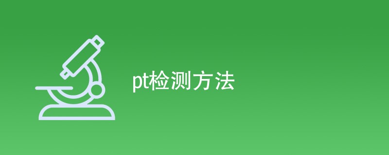 pt检测方法（最新方法一览）