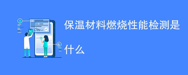 保温材料燃烧性能检测是什么