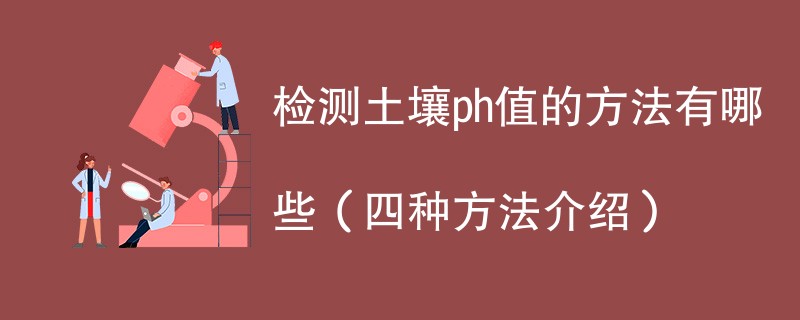 检测土壤ph值的方法有哪些（四种方法介绍）