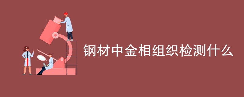 钢材中金相组织检测什么