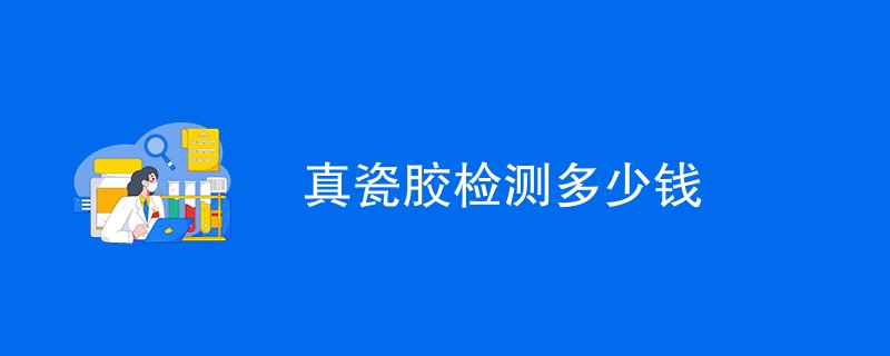 真瓷胶检测多少钱（附费用明细表）