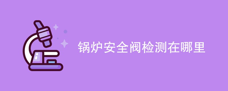 锅炉安全阀检测机构在哪里