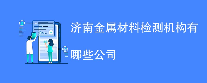 济南金属材料检测机构有哪些公司