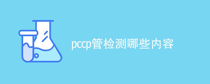 pccp管检测哪些内容（检测项目一览）