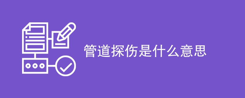 管道探伤是什么意思