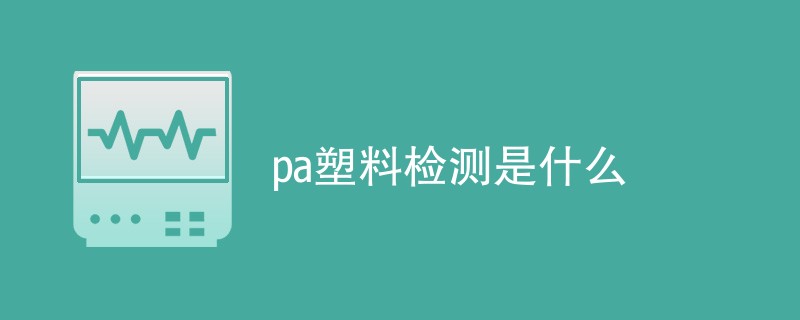 pa塑料检测是什么