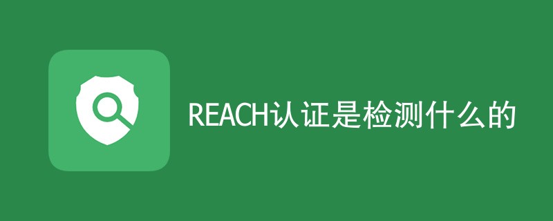 REACH认证是检测什么的