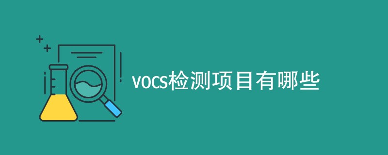 vocs检测项目有哪些