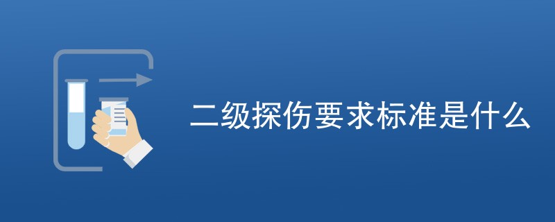 二级探伤要求标准是什么