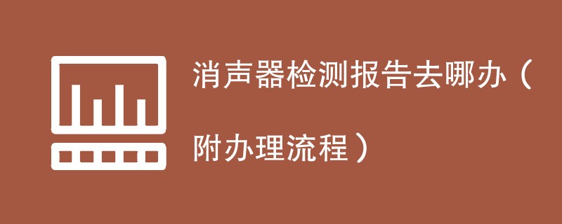 消声器检测报告去哪办（附办理流程）