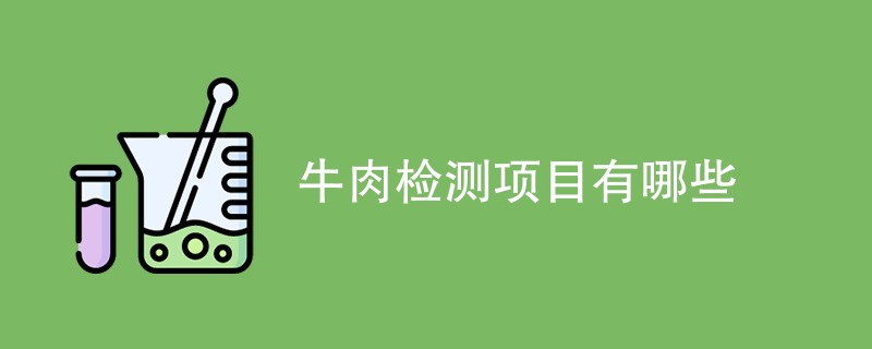 牛肉检测项目有哪些