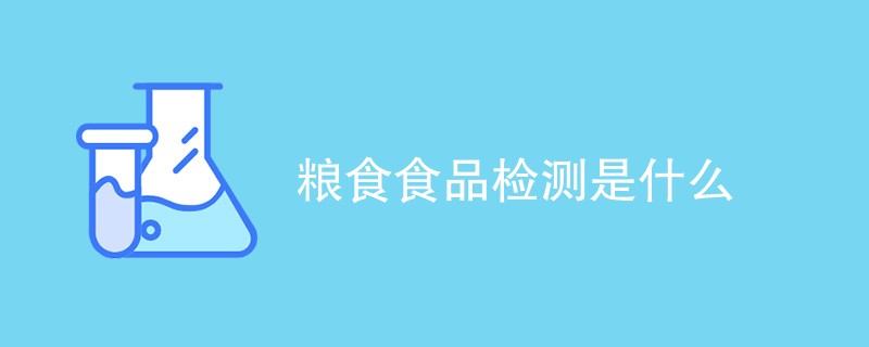 粮食食品检测是什么