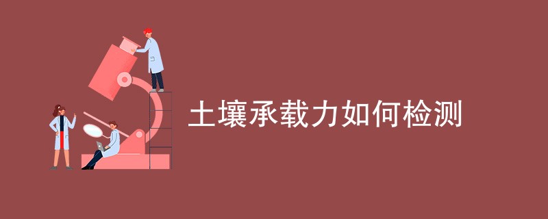 土壤承载力如何检测