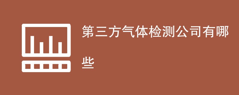 第三方气体检测公司有哪些