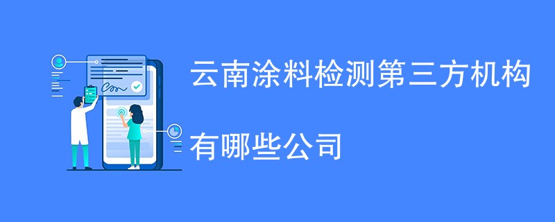 云南涂料检测第三方机构有哪些公司