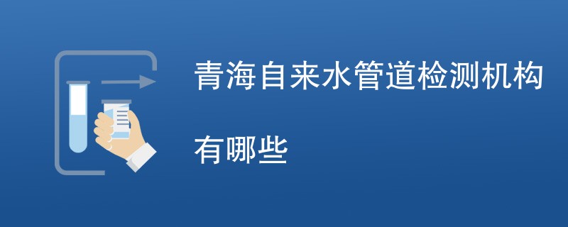 青海自来水管道检测机构有哪些