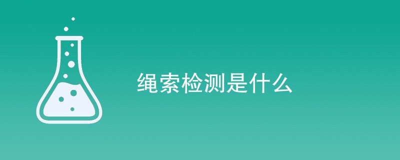 绳索检测是什么