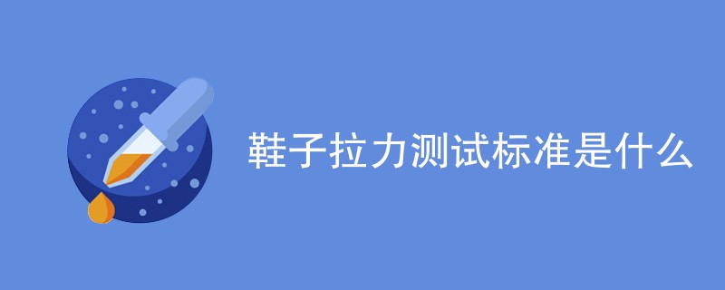 鞋子拉力测试标准是什么