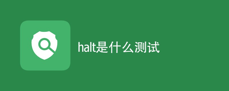 halt是什么测试