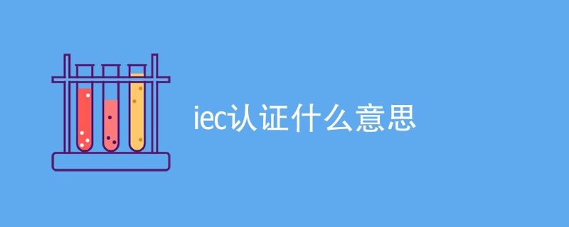 iec认证什么意思