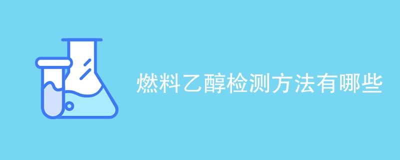 燃料乙醇检测方法有哪些