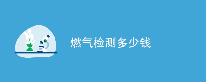 燃气检测多少钱