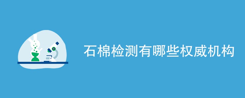 石棉检测有哪些权威机构