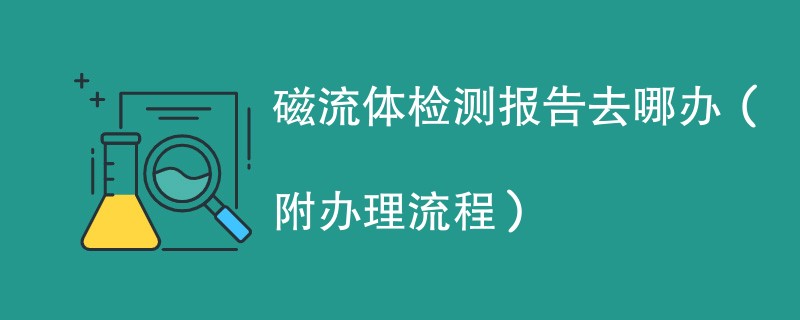 磁流体检测报告去哪办（附办理流程）