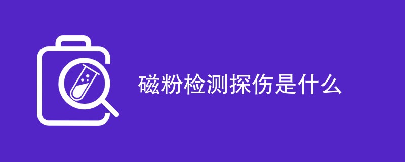 磁粉检测探伤是什么