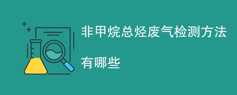 非甲烷总烃废气检测方法有哪些