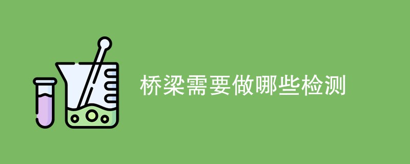 桥梁需要做哪些检测