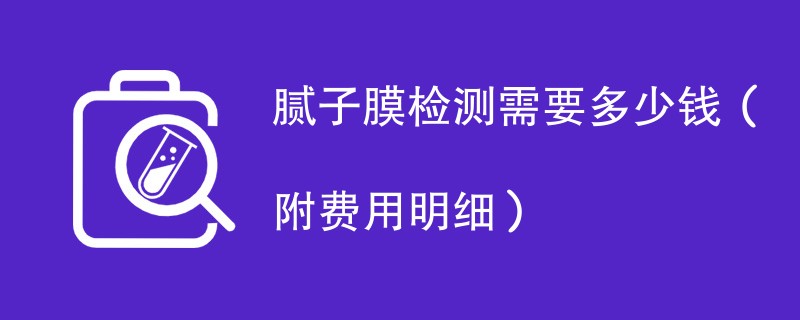 腻子膜检测需要多少钱（附费用明细）