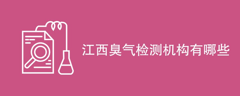 江西臭气检测机构有哪些