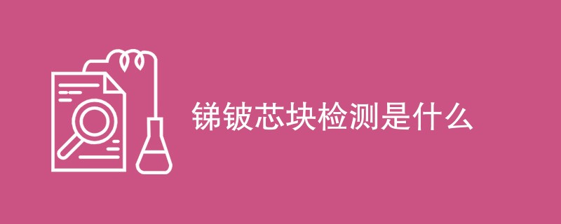 锑铍芯块检测是什么
