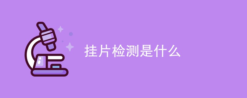 挂片检测是什么