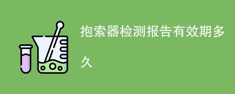 抱索器检测报告有效期多久
