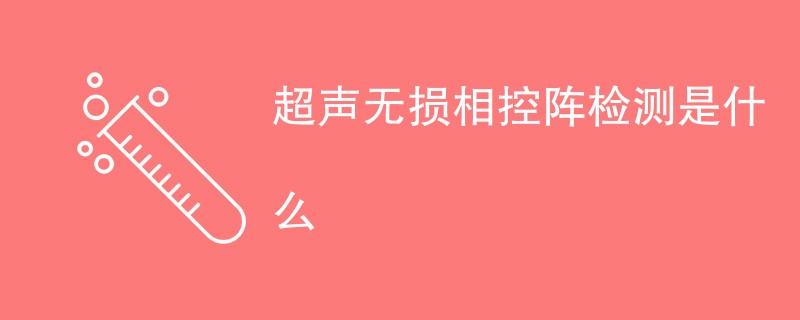 超声无损相控阵检测是什么