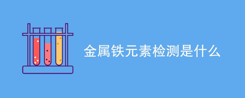 金属铁元素检测是什么