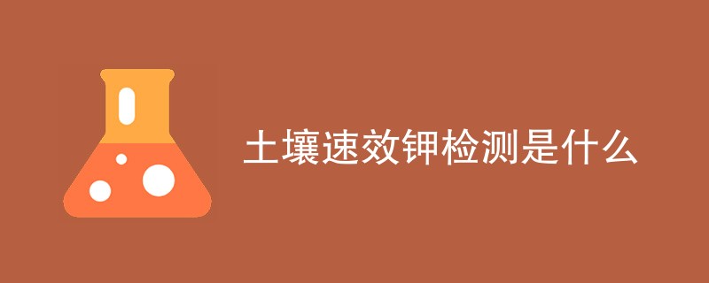 土壤速效钾检测是什么